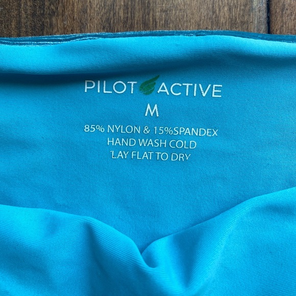 Velvet turquoise bikini top + bottom - Picture 2 of 3